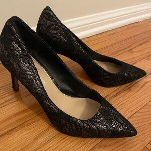 Jessica Simpson Black Lace Pumps